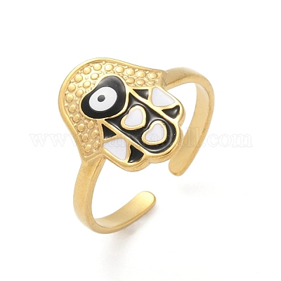 Регулируемые манжетные кольца из нержавеющей стали 304 RJEW-Q015-01G-D-1