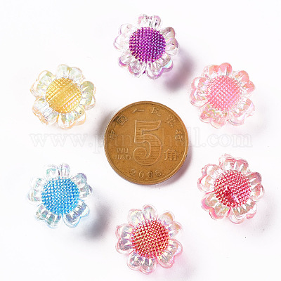 Прозрачные акриловые бусины X-TACR-S152-10B-1