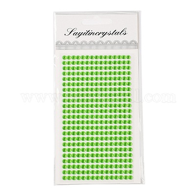 Самоклеящиеся акриловые наклейки со стразами STIC-PW0012-01C-1