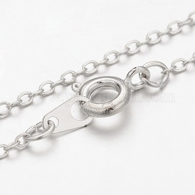 Ожерелья с подвесками в виде чакры из латуни NJEW-JN01155-02-1