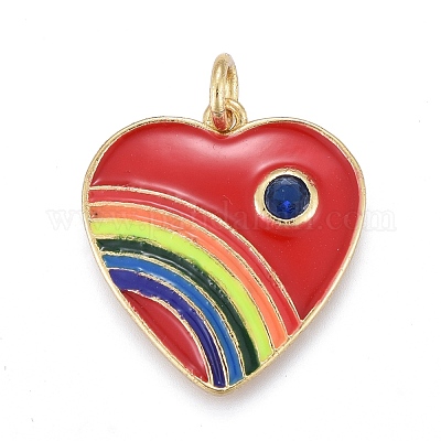 Латунные микро проложить кубического циркония подвески KK-M205-12B-01G-1