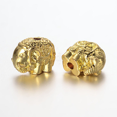 Elefant Legierung Perlen&nbsp;PALLOY-L161-03G-1