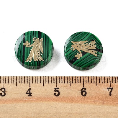 Синтетические малахитовые шарики G-F775-D12-1