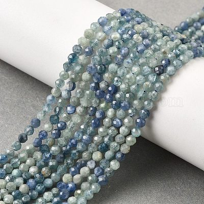 Натуральные нити из кианита / цианита / дистенового бисера G-G259-D04-3mm-1