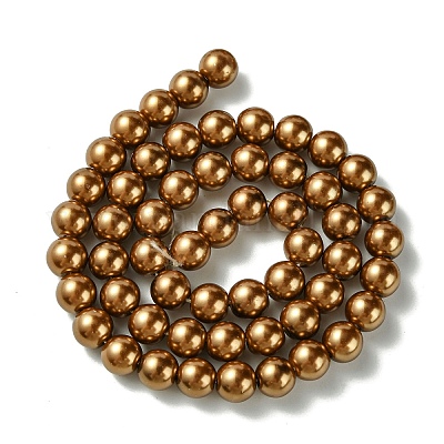Экологичные стеклянные жемчужные бусины HY-A008-8mm-RB090-1