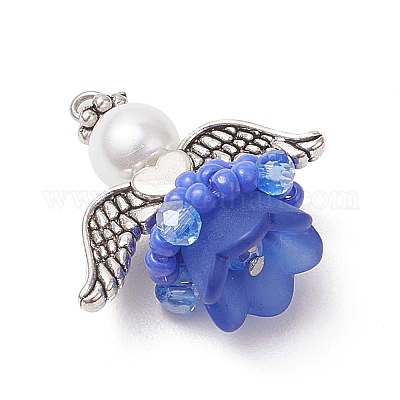 Подвески-ангелы из стеклянных бисеров PALLOY-MZ00714-1