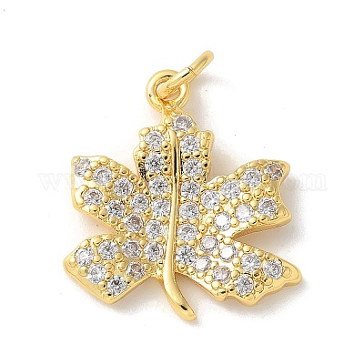 Латунные микро проложить кубического циркония подвески KK-P292-09G-1