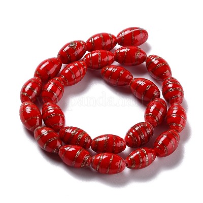 Бусины ручной работы бусины золотого песка LAMP-F020-35G-1