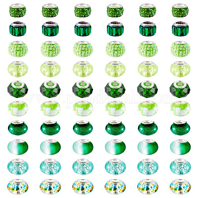 70шт 10 стиля смолы европейские бусины RESI-TA0003-92-1