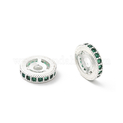 Латунные микро проложить кубического циркония бусы KK-R216-10C-S01-1