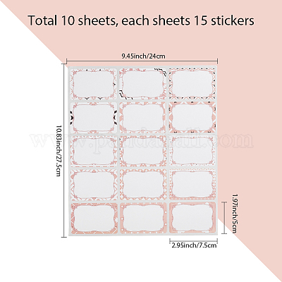 ПВХ самоклеющиеся наклейки DIY-WH20007-64C-1