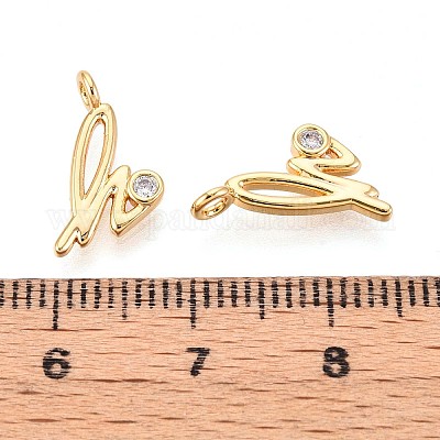Латунные микро проложить кубического циркония подвески KK-N263-97G-H-1