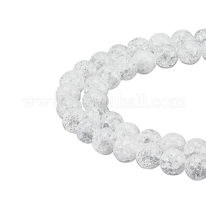 ARRICRAFT Natural Crackle Quartz Beads Strands G-AR0001-87-1
