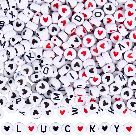 1400 шт. 3 вида акриловых бусин с горизонтальными отверстиями MACR-PA0001-32-1