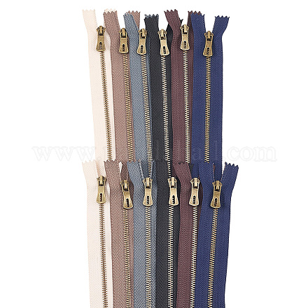 12 шт. двухцветная нейлоновая застежка-молния FIND-GF0008-20B-1