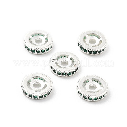 Латунные микро проложить кубического циркония бусы KK-R216-10C-S01-1