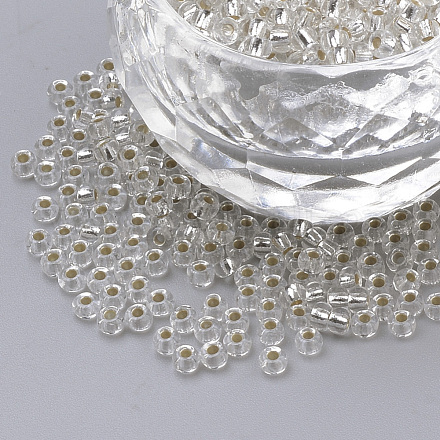 Perline di semi di vetro rotonde di grado 10/0 SEED-A022-F10-34-1