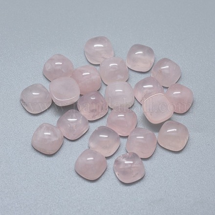 Natural rosa de cabuchones de cuarzo G-F656-09-1