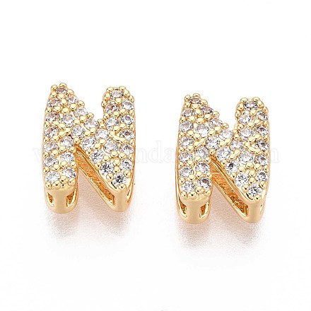 Латунные микропаве из прозрачного кубического циркония KK-T071-17G-N-1