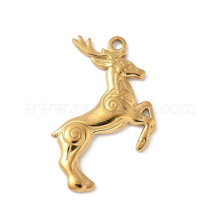 Подвески в виде оленей из нержавеющей стали 304 STAS-S186-07B-G-1