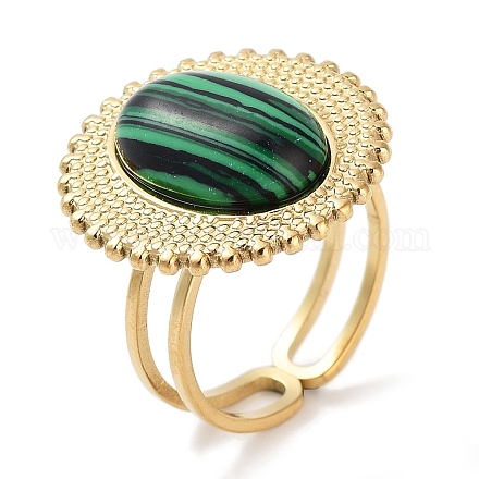 Ионное покрытие (IP) кольцо из нержавеющей стали 304 RJEW-B059-03G-01-1