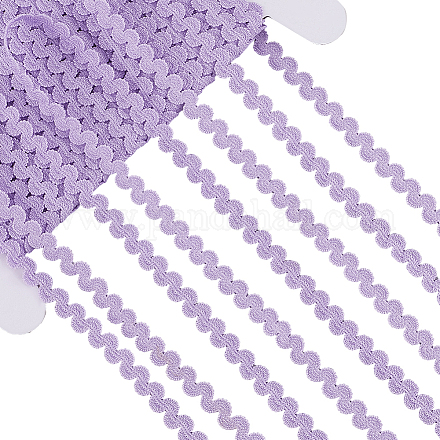 25 ярд полиэстеровой эластичной волнистой ленты для отделки бахромой&nbsp;SRIB-GF0001-40B-1