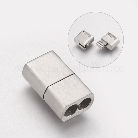 304 Stainless Steel Magnetic Clasps STAS-P181-02P-1