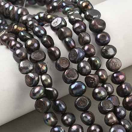 Нити из натурального культивированного пресноводного жемчуга PEAR-P250214-S-1