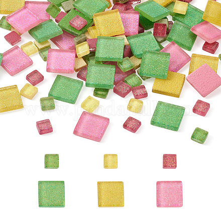 252шт 2 стилей стеклянных кабошонов GGLA-EL0001-01D-1