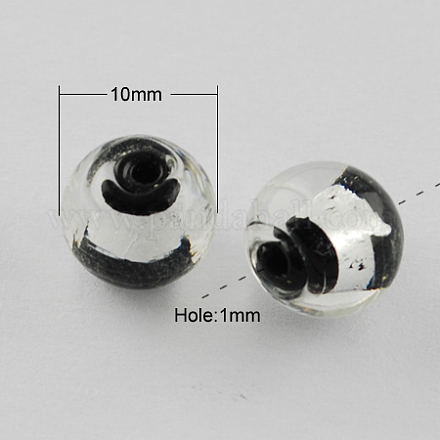 Cabujones de cristal de espalda plana FOIL-R106-10mm-01-1