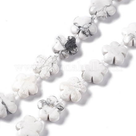 Natürliche Howlith Perlen Stränge G-D475-02H-1