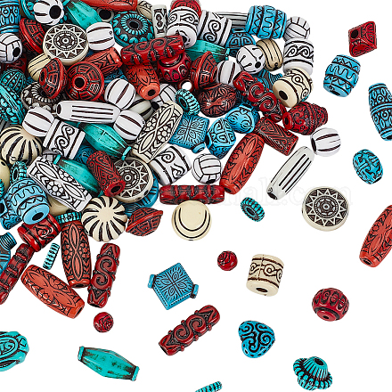 170 шт. Непрозрачные акриловые бусины MACR-PH0001-83-1