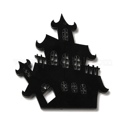 Pendentifs acryliques opaques d'halloween SACR-P020-C01-1