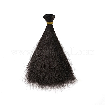 Plastic Long Straight Hairstyle Doll Wig Hair DOLL-PW0001-033-13-1