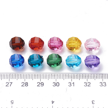 Perles en acrylique transparente TACR-Q256-10mm-1