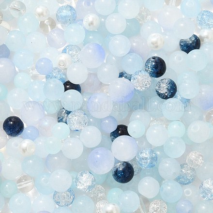 Разноцветные стеклянные бусины GLAA-XCP0012-02M-1