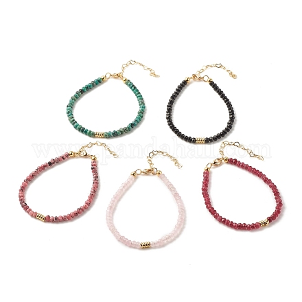 Bracelets de perles de jade de malaisie naturelle (teint) pour femmes ou hommes BJEW-JB07791-1