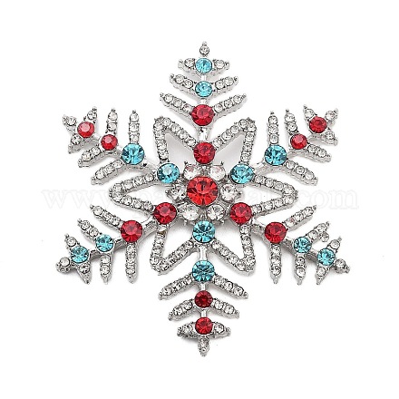 Кабошоны со стразами из рождественского сплава FIND-U016-03P-01-1