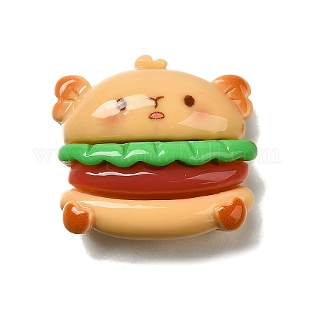 Кабошоны из непрозрачной смолы в форме кошки RESI-S10-02F-1