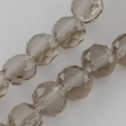 Chapelets de perles en verre mate X-FGLA-R038-12mm-24-1