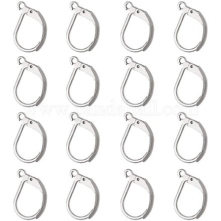 NBEADS 100 Pcs Lever Back Earrings STAS-NB0004-26-1