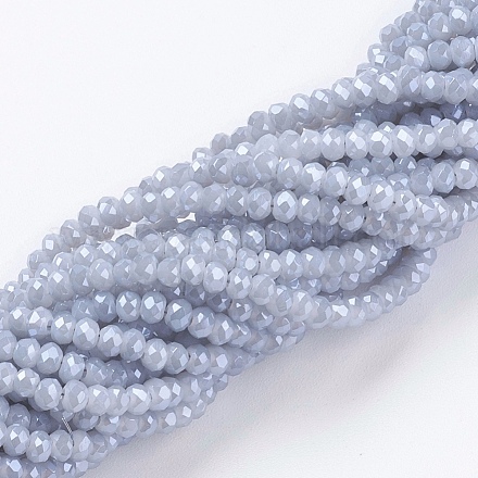 Chapelets de perles en verre électroplaqué X-GLAA-F078-PL04-1