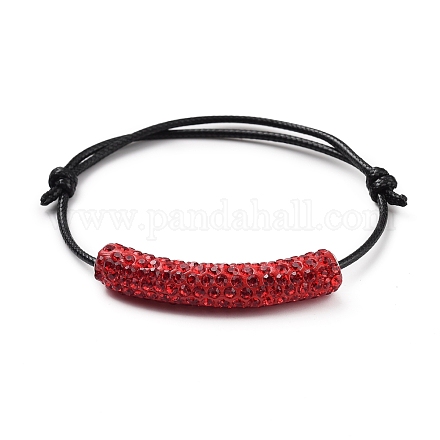 Bracelets de perle tressés en corde de polyester ciré coréen ajustable BJEW-JB05324-02-1