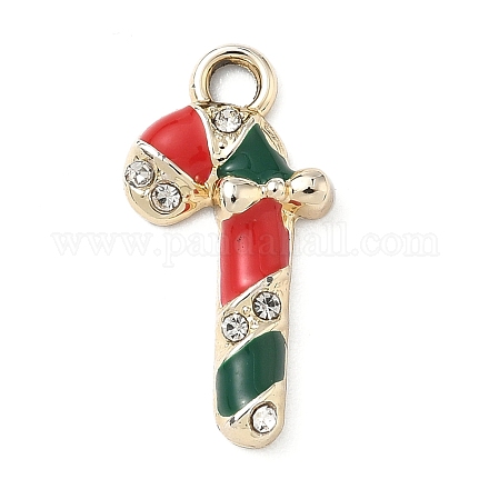 Подвески из сплава со стразами на рождественскую тематику PALLOY-P313-02B-G-1