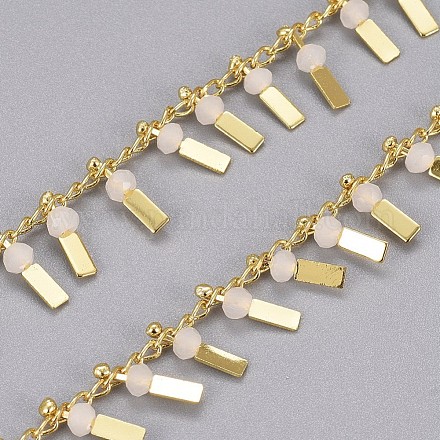 Chaînes de perles de verre faites à la main de 3.28 pied X-CHC-I029-09E-1