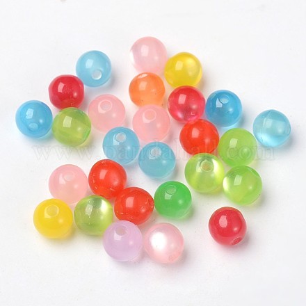Imitated Cat Eye Resin Beads RB001Y-1