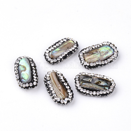 Perles de coquille d'ormeau naturel/coquille de paua SSHEL-S256-06-1