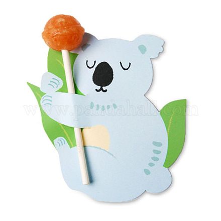 Koala-Form-Papier-Süßigkeiten-Lutscher-Karten CDIS-I003-07-1
