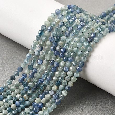 Натуральные нити из кианита / цианита / дистенового бисера G-G259-D04-3mm-1