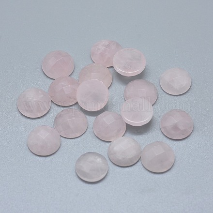 Natural rosa de cabuchones de cuarzo G-F656-02C-1